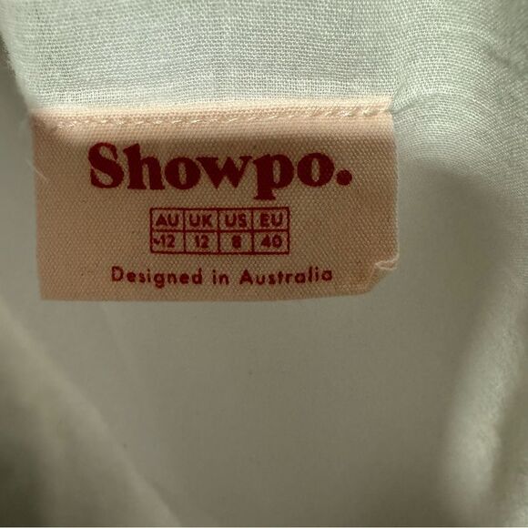 Revolve Showpo. UDELE One Shoulder Ruffle Cotton Mini DRESS in White - Picture 8 of 9